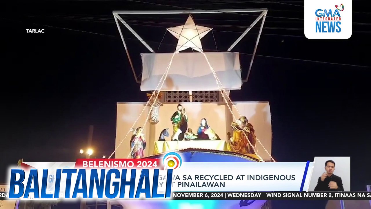 62 giant belen na gawa sa recycled at indigenous materials, dinisplay at pinailawan | Balitanghali