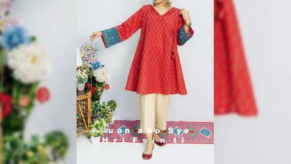 Stylish Trendy Amazing Printed Short Frock Design For Girls!!!