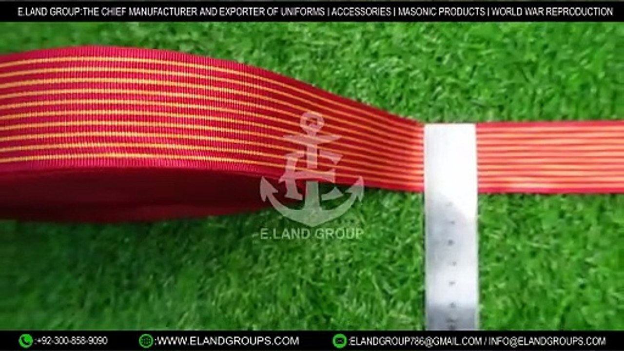 Red And Yellow Striped Grosgrain Silk Ribbon, Grosgrain Ribbon, Moire Ribbons Wholesale