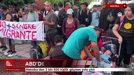 ABD'de seçim: Meksika'dan 2 bin 500 kişilik göçmen yola çıktı