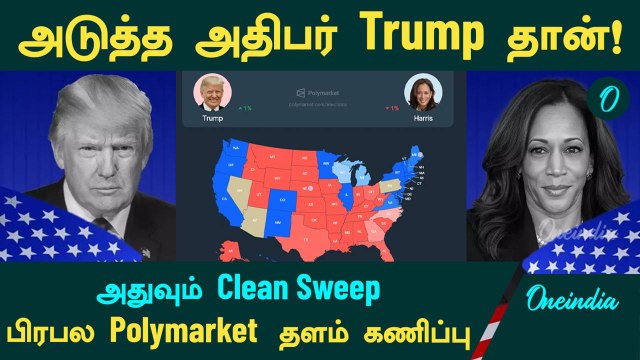 US Election Results |அடுத்த அதிபர் Trump தான்.. அதுவும் Clean Sweep.. பிரபல Polymarket தளம் கணிப்பு