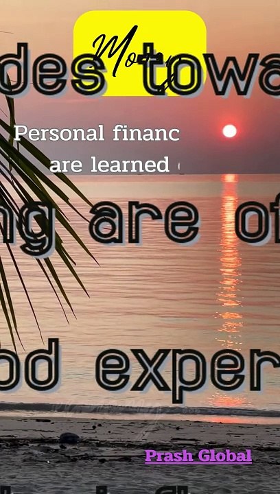 Personal finance habits are learned early