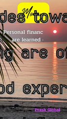 Personal finance habits are learned early