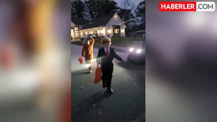 Küçük çocuğun Donald Trump taklidi ABD'de gündem oldu