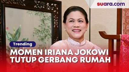 Mantan Ibu Negara, Momen Iriana Jokowi Tutup Gerbang Rumah Disorot Warganet