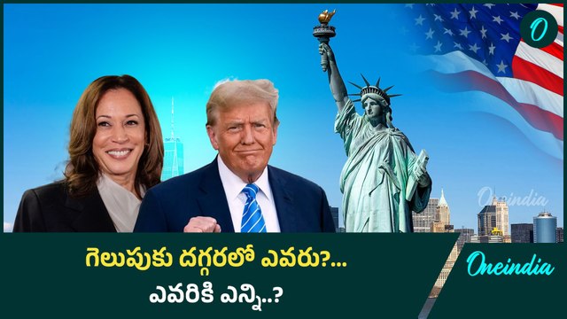 US Presidential Election Results..అమెరికా ఫలితాలు ఎవరి వైపు..? Trump.. Harris..? | Oneindia Telugu