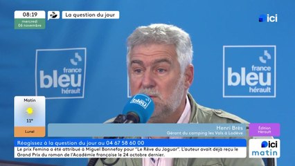 Henri Brès, gérant du camping les Vals à Lodève