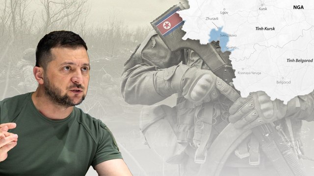 Tổng thống Zelensky: Binh sĩ Triều Tiên và Ukraine giao chiến lần đầu tiên ở Kursk