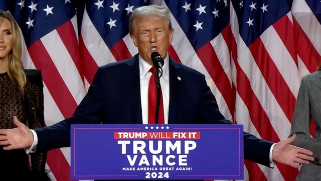 Trump agradece a sus seguidores su victoria en las elecciones