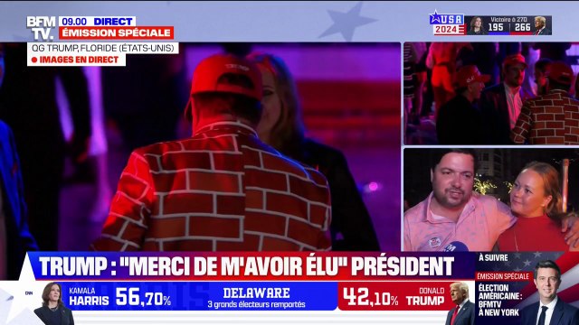 Il va régler les problèmes du pays et du monde : la joie des supporters républicains après le discours de Donald Trump à son QG en Floride