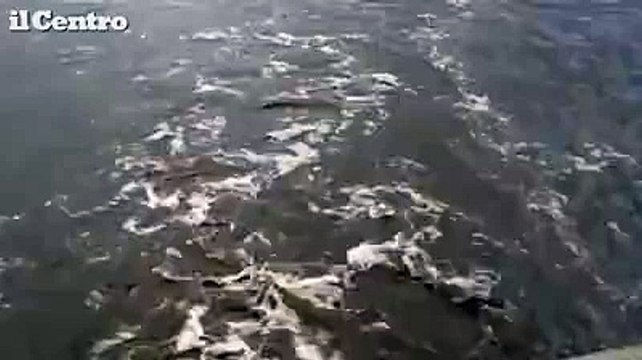 Sversamento nel fiume Pescara, ecco il video