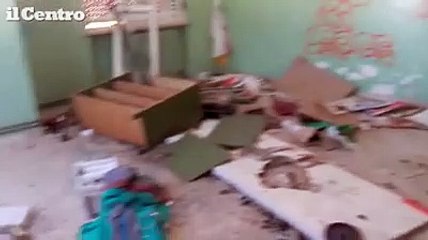 Chieti, scuola distrutta dai vandali