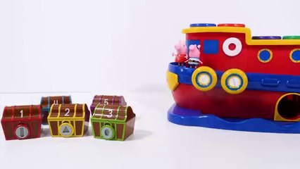 Peppa Pig Treasure Chests Color Learning Video for Toddlers and Kids!