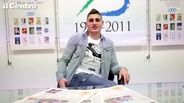 Pescara, gli auguri di Marco Verratti agli abruzzesi