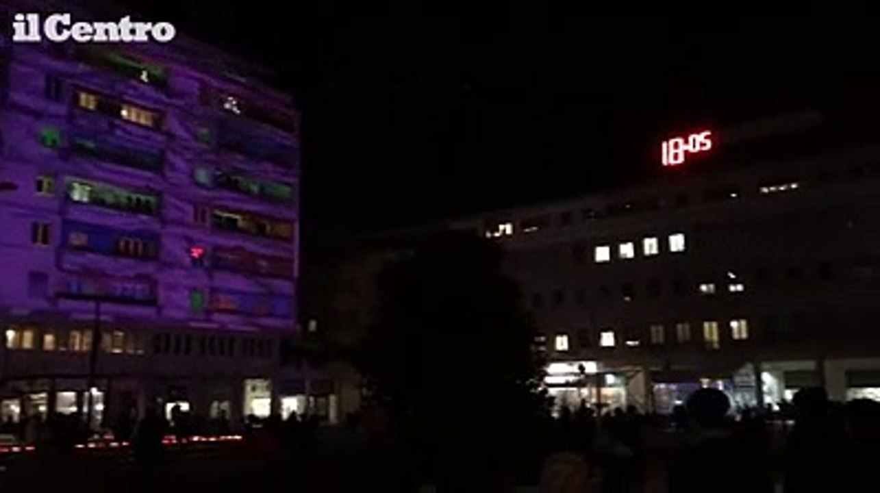 Pescara, Natale con il videomapping in piazza