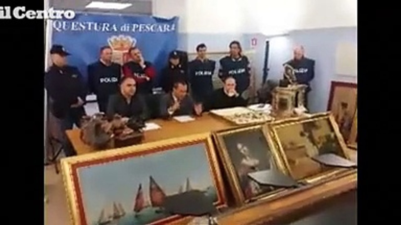 Opere d'arte recuperate tra Abruzzo e Lazio: il valore supera il milione di euroo
