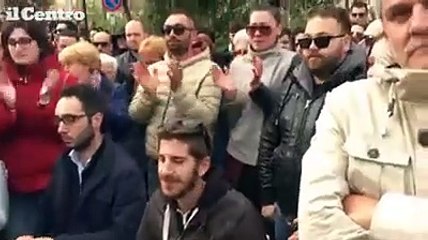 Montorio, bonghi e lacrime per l'addio a Leandro Modesti
