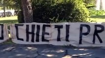 Chieti, striscioni contro la fusione tra le Camere di Commercio