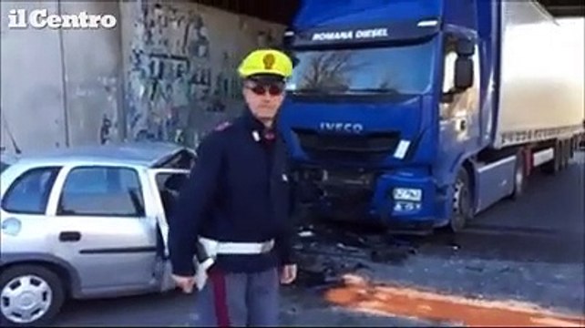 Lo schianto auto-tir in cui ? morta la 24enne di Moscufo