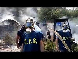 Chieti, reportage nella discarica in fiamme