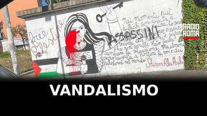 Shireen Abu Akleh, a Roma vandalizzato il murale in suo onore