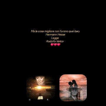 Ma la cosa migliore non furono quei baci Hermann HesseLegge Rodolfo Vettor ♥️♥️♥️