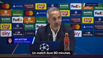 Hütter : "Une grande étape"