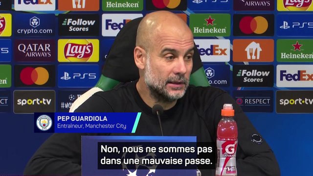 Guardiola : Nous ne sommes pas dans une mauvaise passe