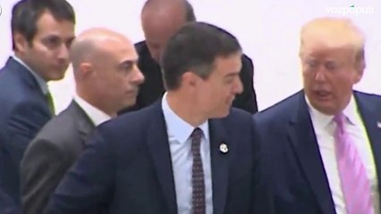 Las redes recuerdan este encuentro de Trump y Sánchez en 2019