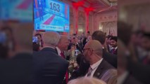 Trump's party right after he was confimed as the next USA president