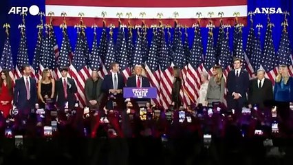 Usa2024, Trump: "Un onore esse eletto vostro 47esimo presidente"