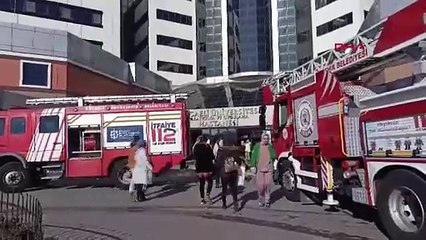 Kocaeli'de üniversite hastanesinde korkutan yangın
