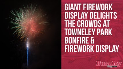 Giant firework display delights the crowds at Towneley Bonfire & Firework Display