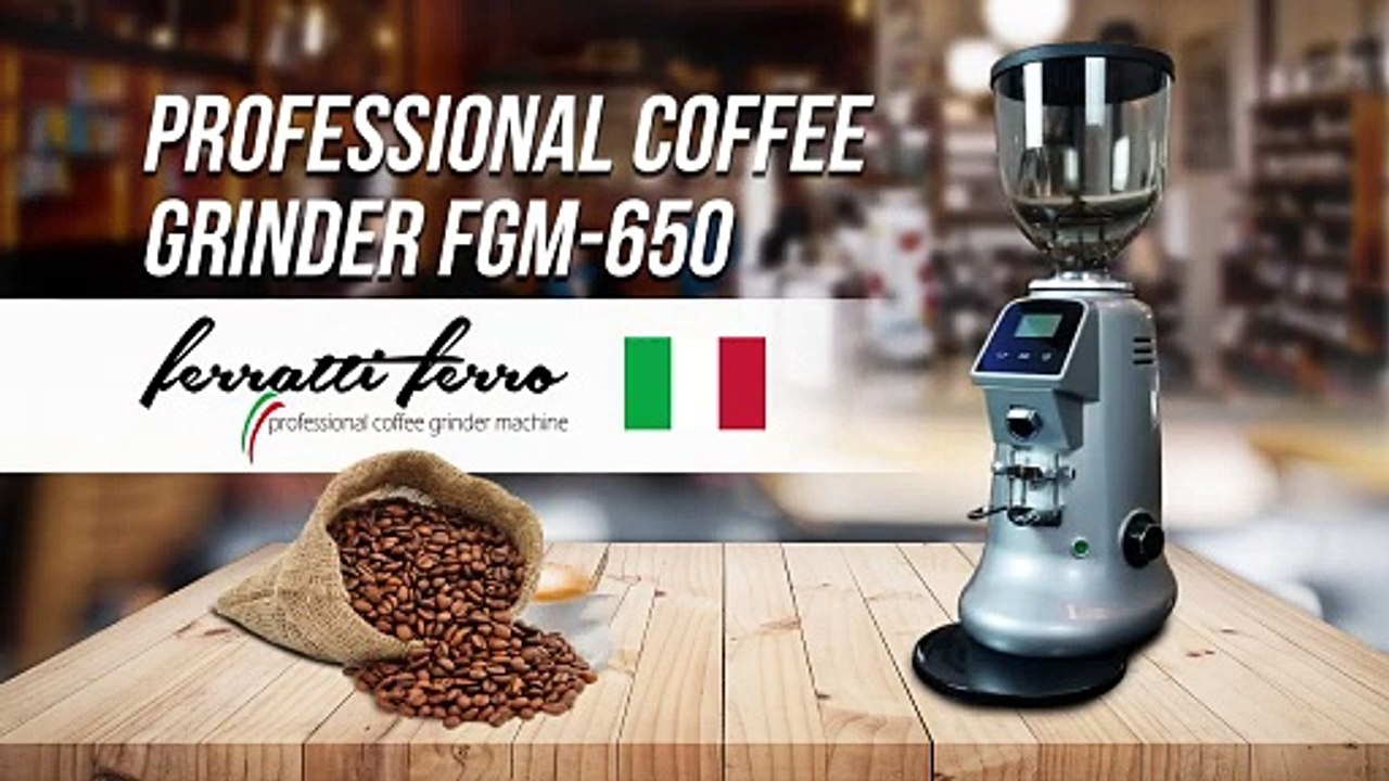 JUAL MESIN PENGGILING KOPI PROFESIONAL DENGAN KAPASITAS HINGGA 12 KG_JAM - FERRATTI FERRO FGM-650
