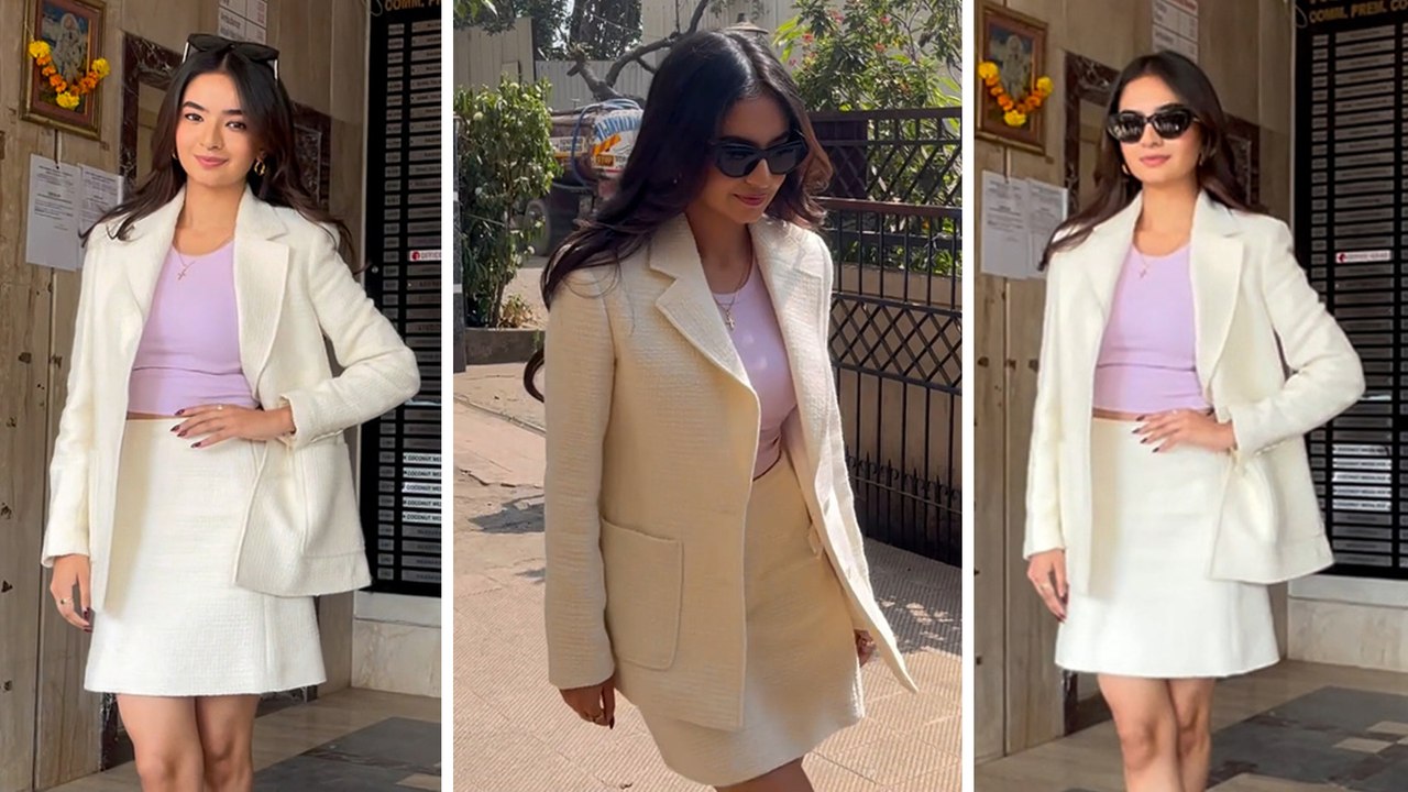 "Anushka Sen Opts For A BOSSY Avatar On Her Day Out In Mumbai!       "