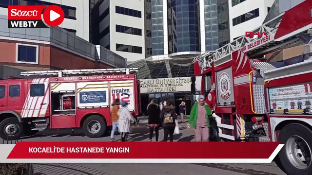 Kocaeli'ndeki hastanede yangın