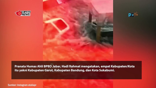 Gara-Gara Hujan, Banjir Menerjang 4 Daerah di Jawa Barat