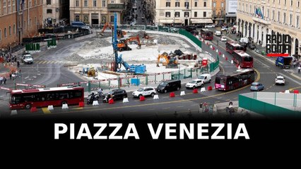 Cantieri di Piazza Venezia e traffico impazzito