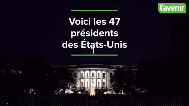 Voici les 47 présidents des États-Unis