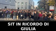 Sit In studenti Roma in ricordo di Giulia