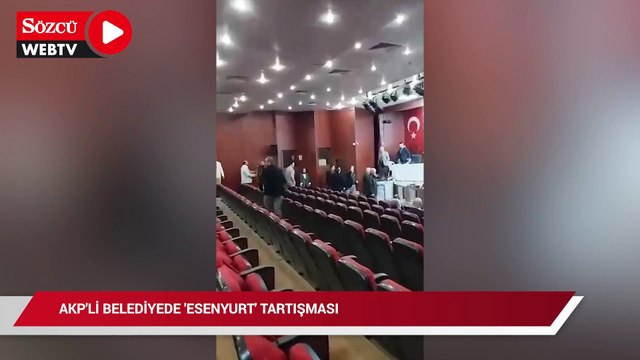 AKP’li belediyede ‘Esenyurt’ tartışması: AKP’li başkan, CHP’lilerin mikrofonunu kapattı