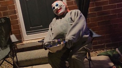 Kids find out that Halloween statues can be very real in this hilarious video!