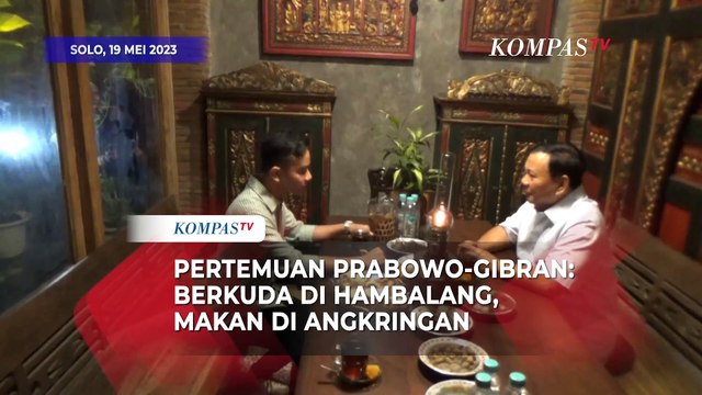Momen-Momen Pertemuan Prabowo-Gibran: Berkuda Bersama, Makan Malam di Angkringan - ARSIP KOMPASTV