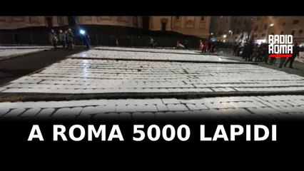 "Fermare la strage a Gaza", a Roma 5000 lapidi