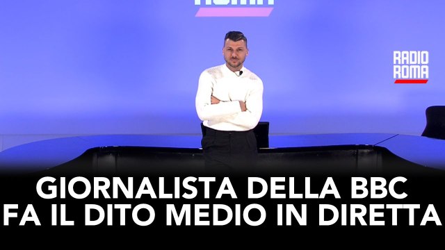 Giornalista della BBC fa il dito medio in diretta