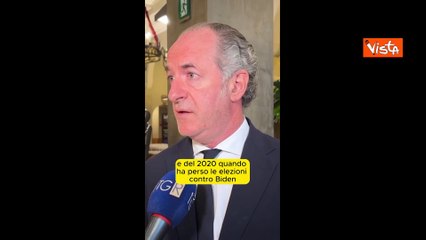 Zaia: "Trump ha stravinto dicendo no alle guerre"