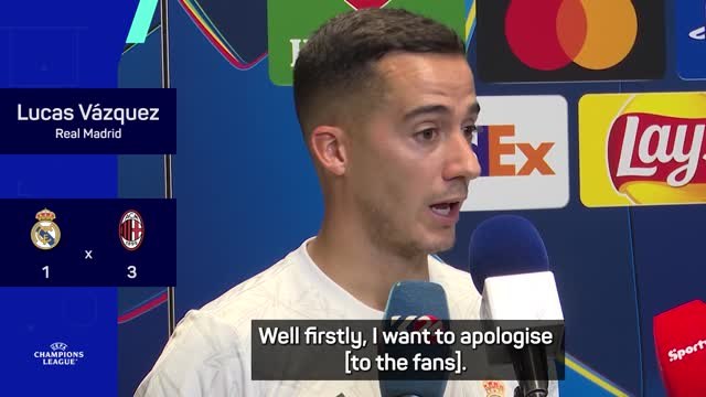 Vazquez apologises to Madrid fans after Milan defeat