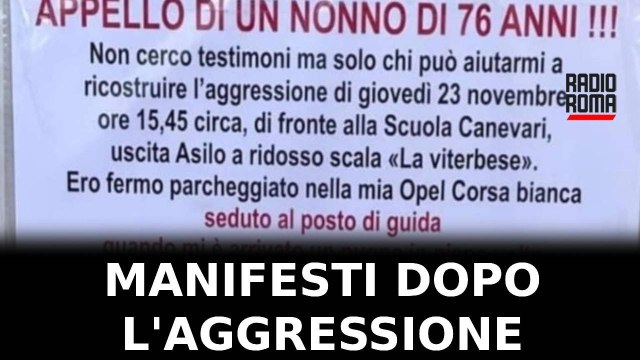Manifesti dopo l'aggressione, il colpevole era un parente