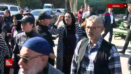 Adana'da polis eşini son yolculuğuna selam vererek uğurladı