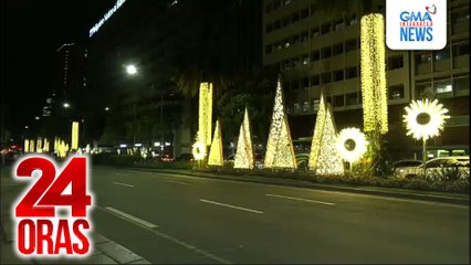 Ayala Ave. sa Makati, nagliwanag na dahil sa magaganda at makukulay na Christmas decors | 24 Oras